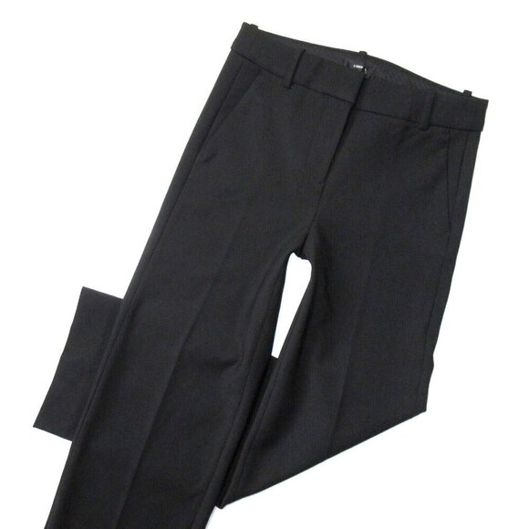 NWT J.Crew High Rise Peyton Crop in Black Wide Leg Four-Season Stretch Pants 0T - Picture 2 of 4